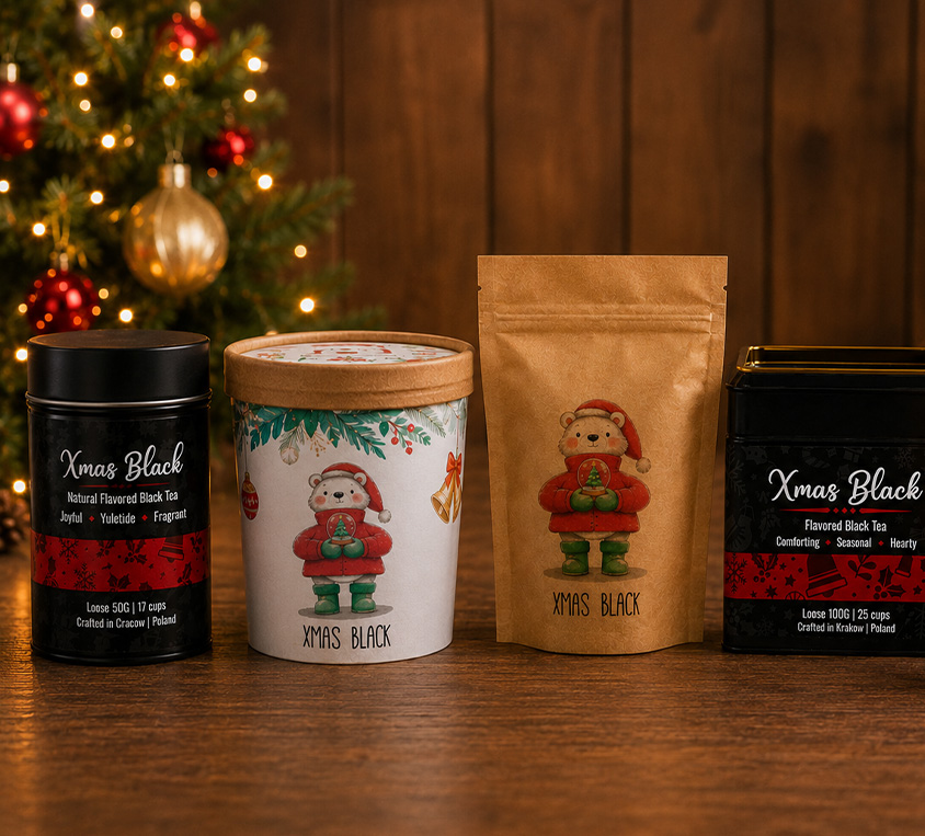 Xmas Black Leo Tea – świąteczne opakowania herbaty